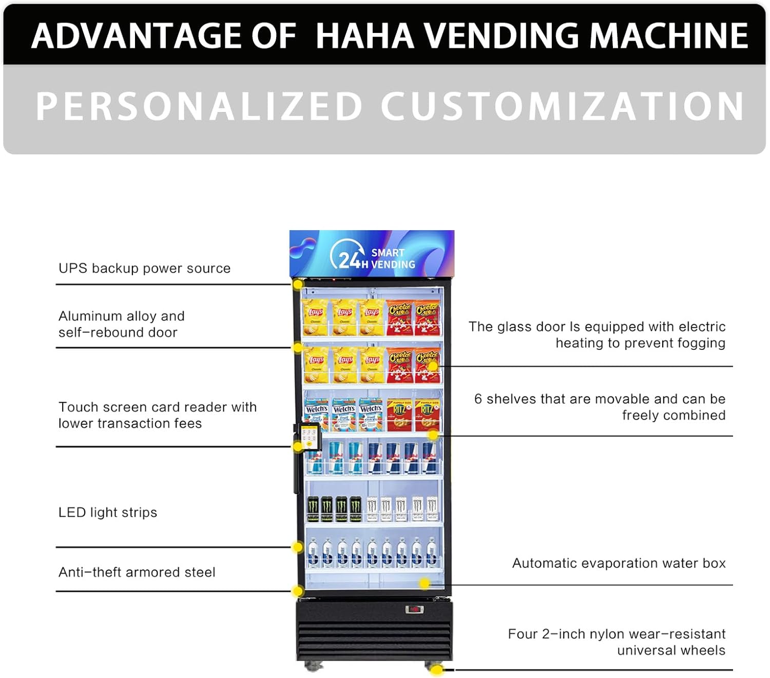 HAHA Vending DC-542D Combo Vending Machine